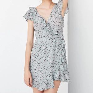 Kimchi blue floral wrap dress